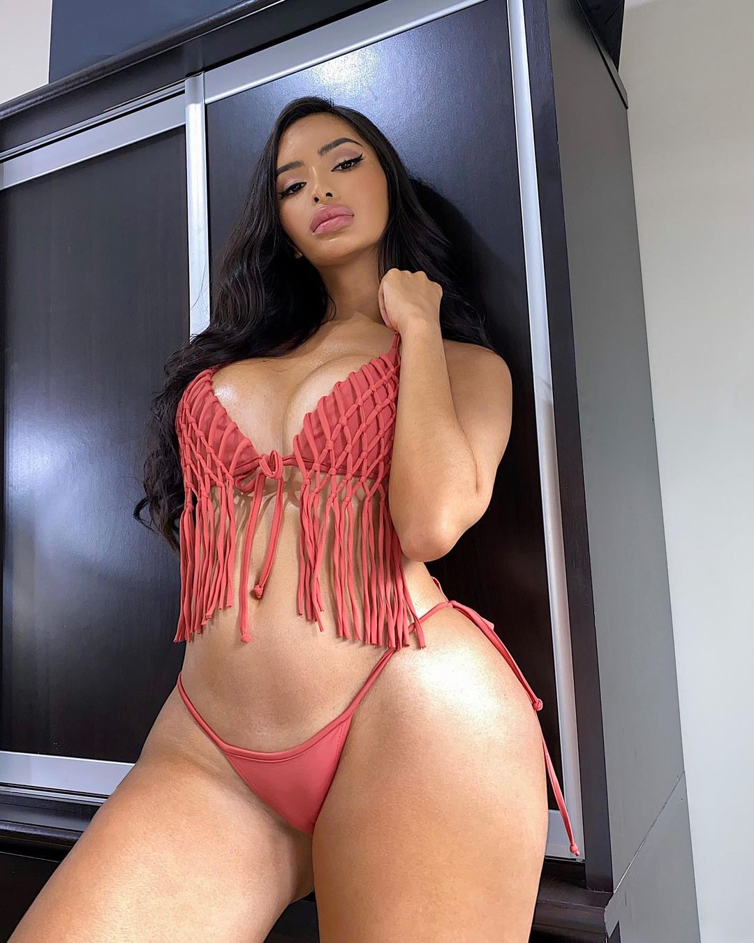 Angela Castellanos photos in lingerie in Miami
