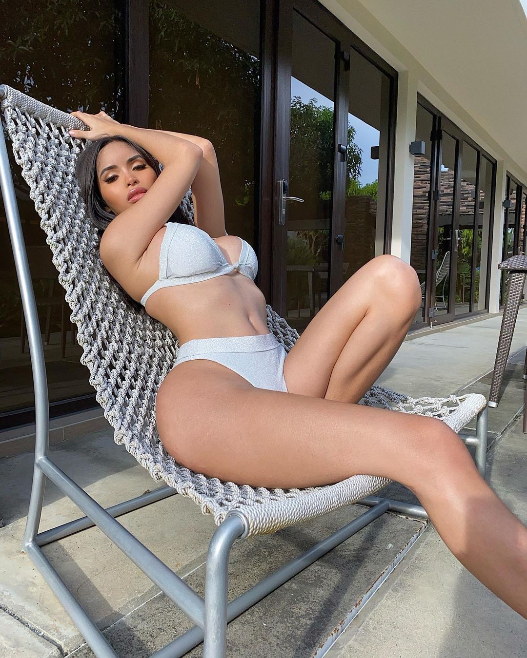 Angela Castellanos photos in lingerie in Miami